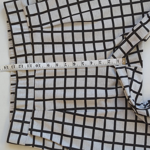 Monroe & Main Square Pleated Pull On Pants LARGE Black Gray Pockets - Picture 13 of 14